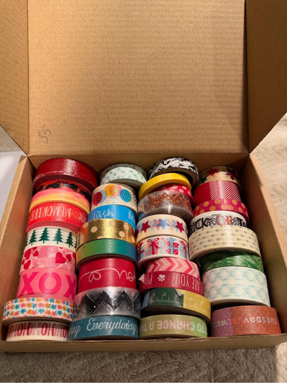 Assorted Decorative Washi Tape Set in Multi-Color